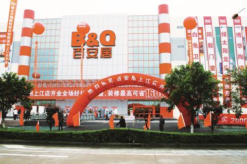 B&Q has expanded overseas and opened in  China in 1999